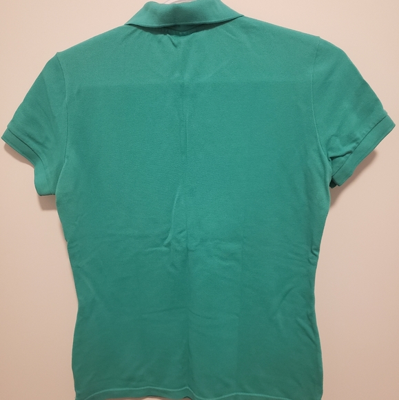 LACOSTE Green Polo - Woman Small - Picture 2 of 2
